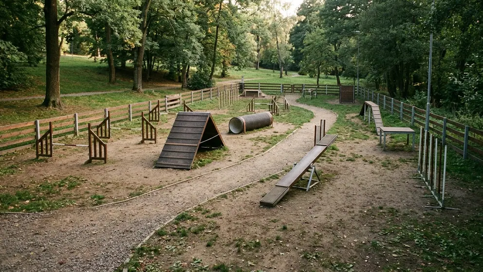 Obrázek plánu agility parku